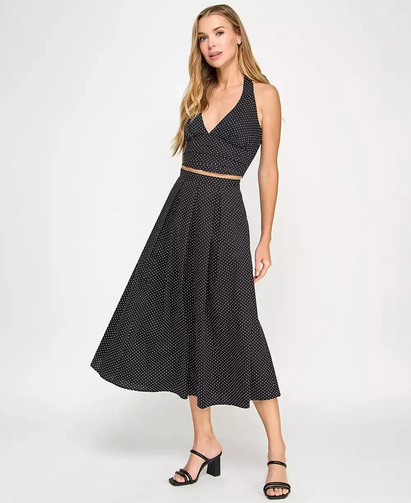 KATIA RAE Juniors' 2-Pc. Polka-Dot Cotton Dress Set, Created for Macy's 2