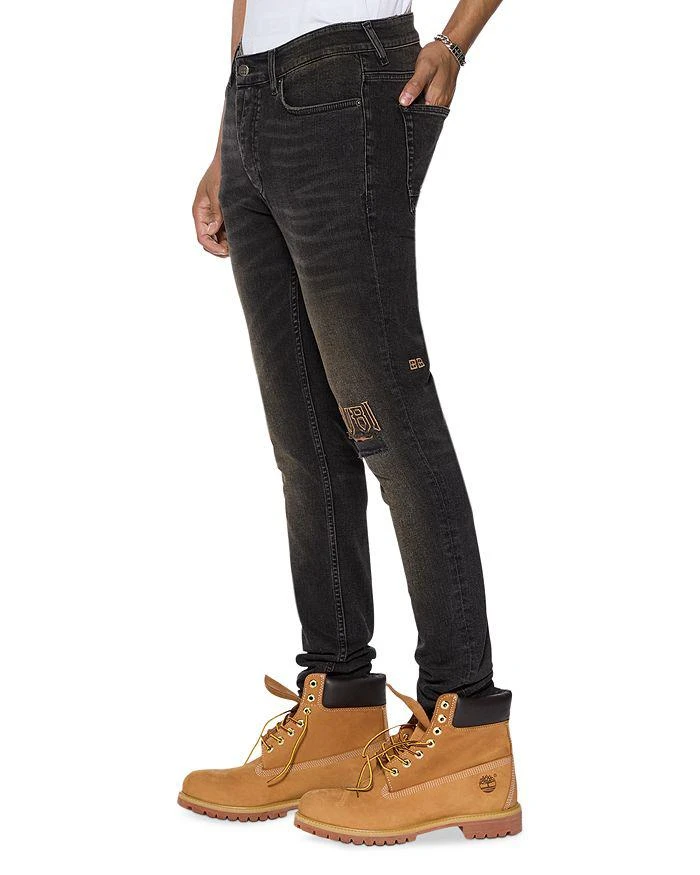 Ksubi Van Winkle Kingdom Repair Skinny Jeans in Black 4
