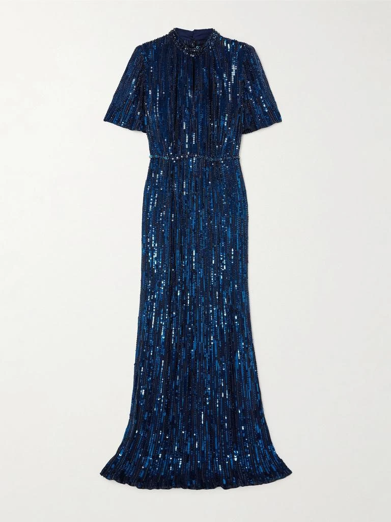 Jenny Packham Viola 珠饰亮片绢网礼服 1