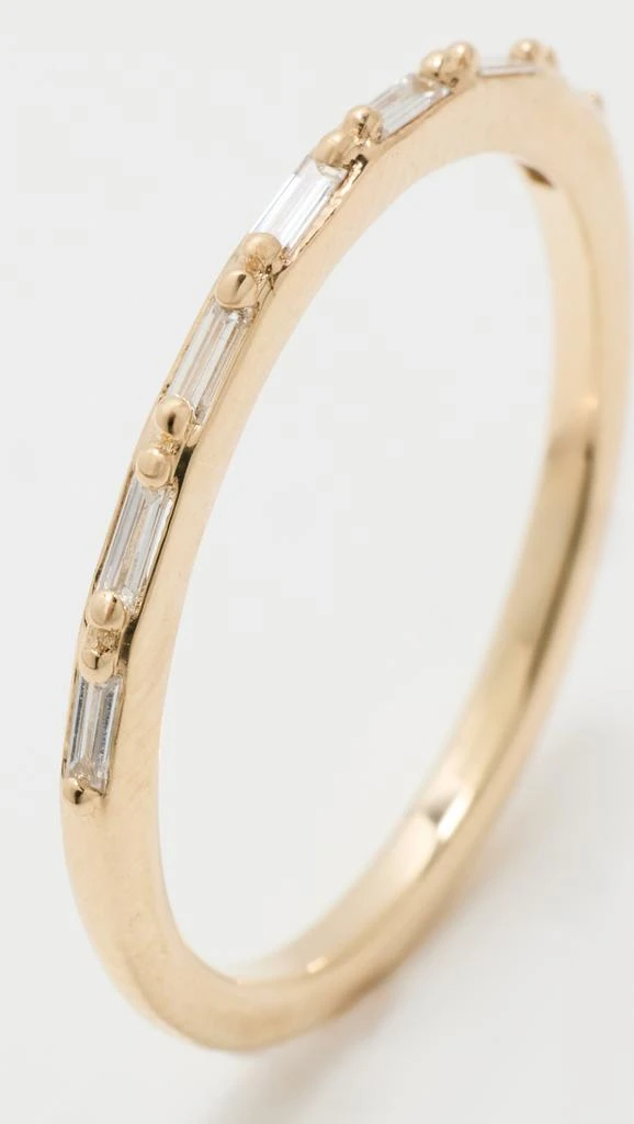 Suzanne Kalan 14k Horizontal Diamond Baguette Ring 4