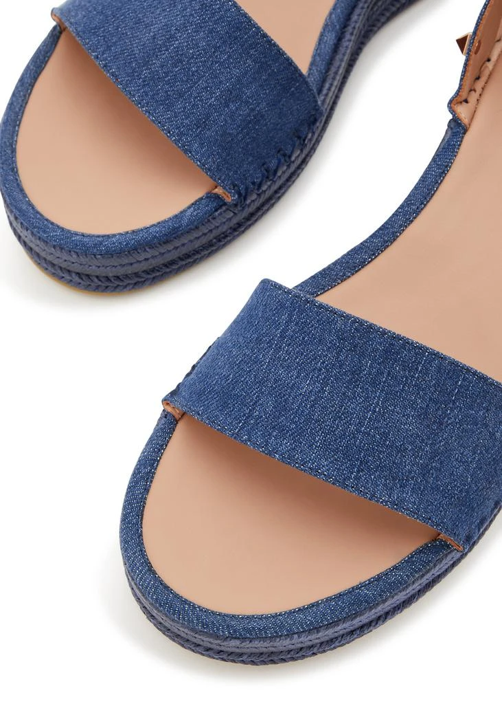Valentino Rockstud 50 denim wedge espadrilles  3