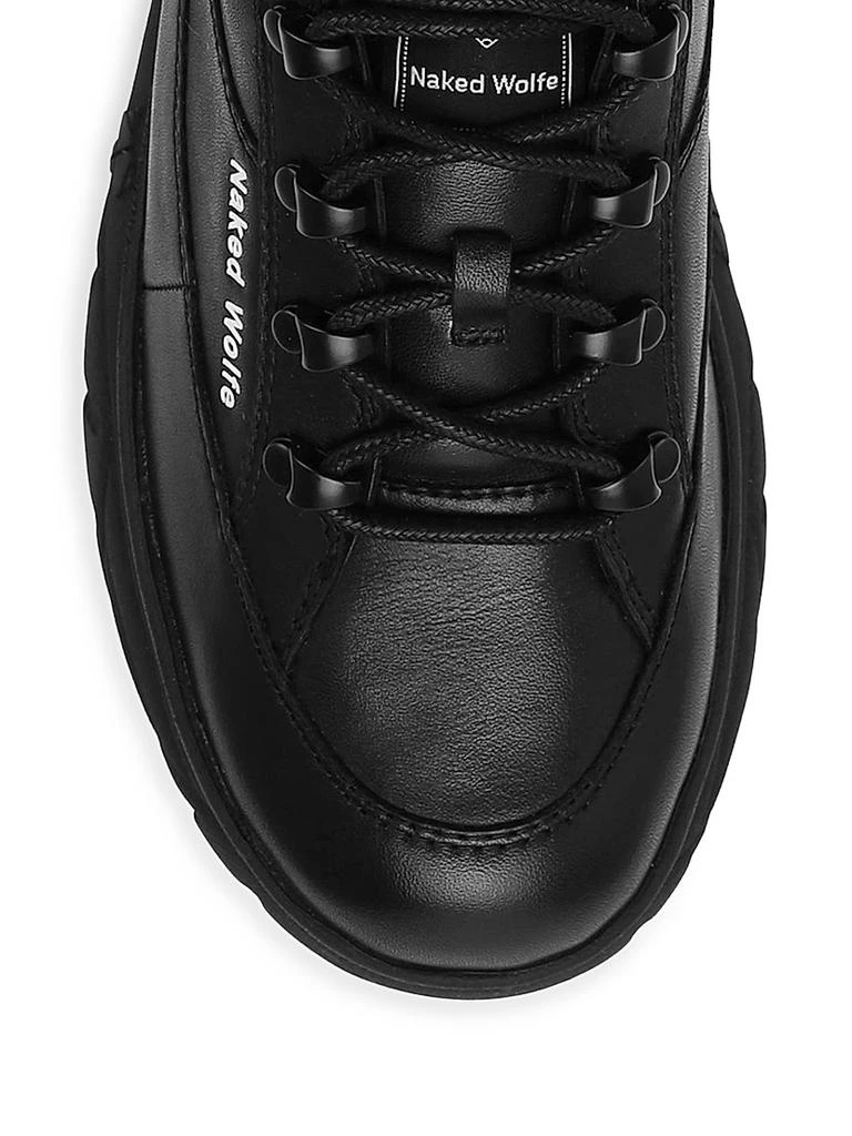 Naked Wolfe Sporty White Low Top Sneakers 4