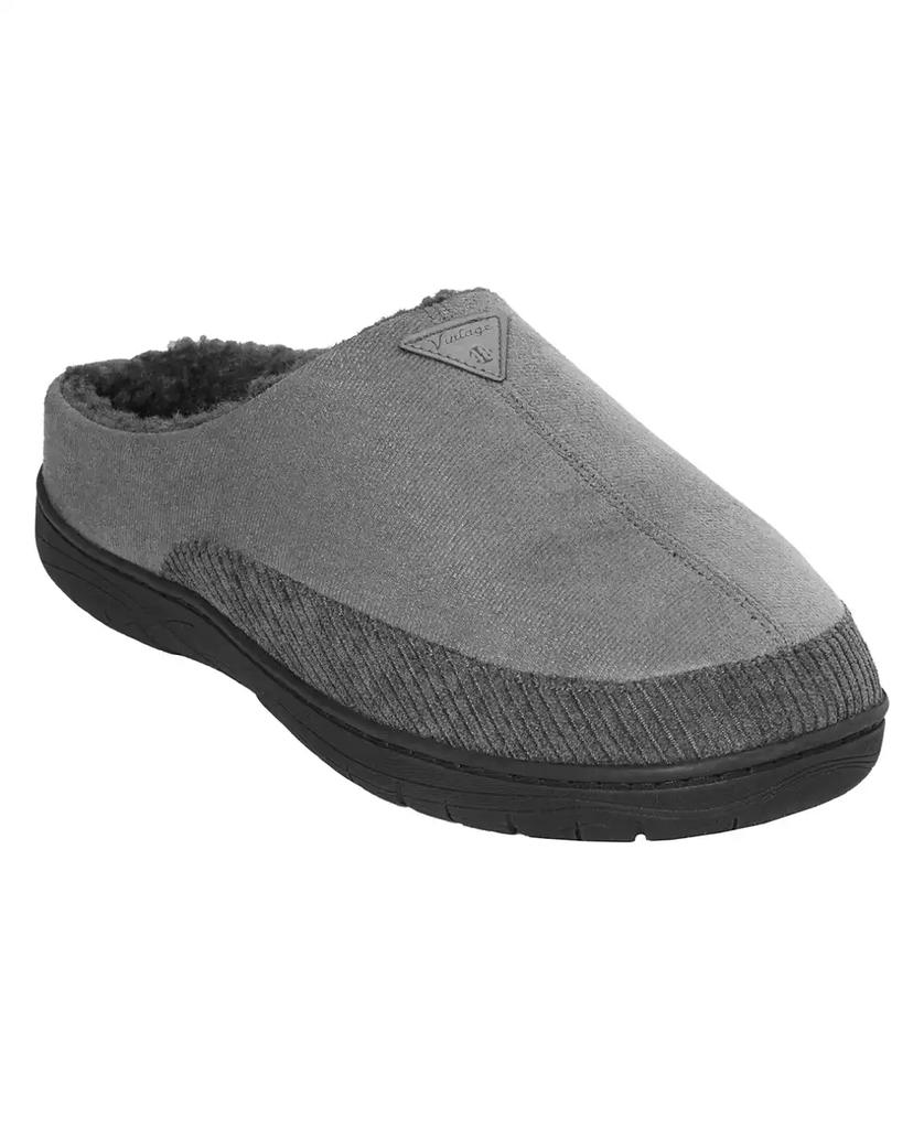 Weatherproof Vintage Vintage Men's Microsuede Corduroy Clog with Faux Shearling Lining and Indoor-Outdoor Sole Shoe