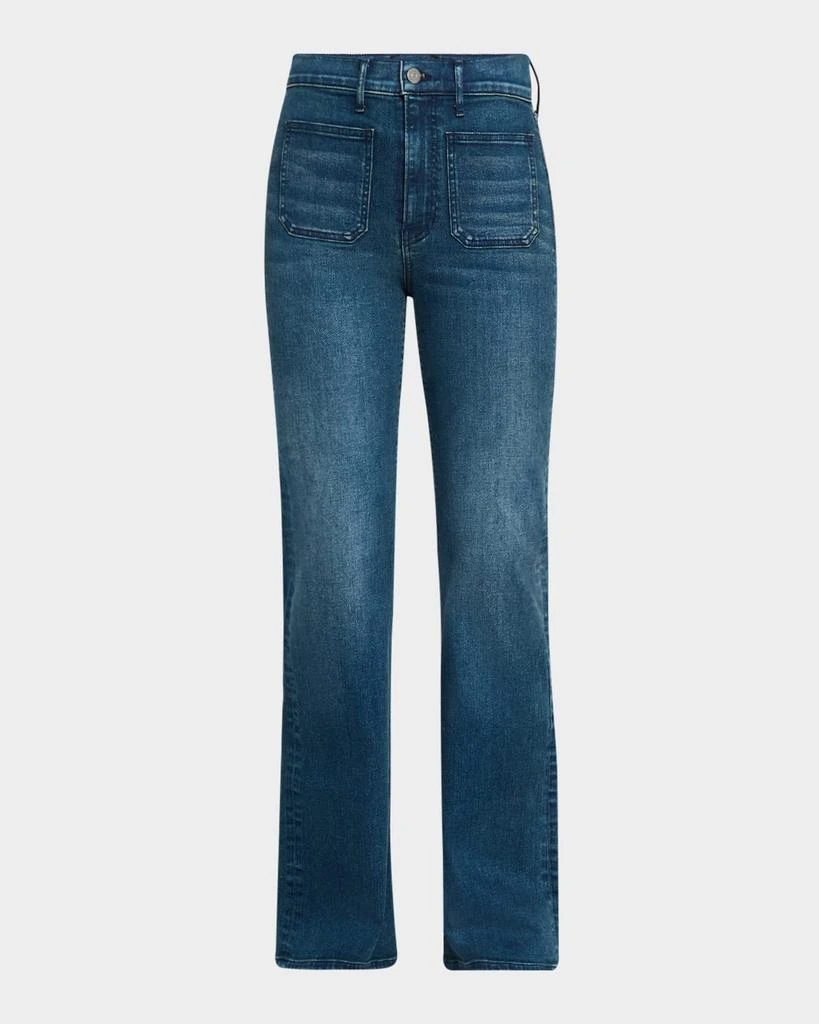 VERONICA BEARD Crosbie High-Rise Wide Loafer Jeans 1