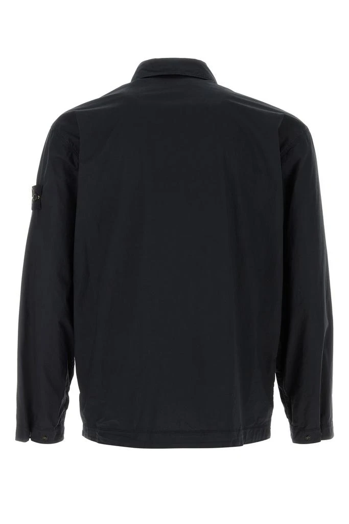 Stone Island Midnight blue poplin shirt 1
