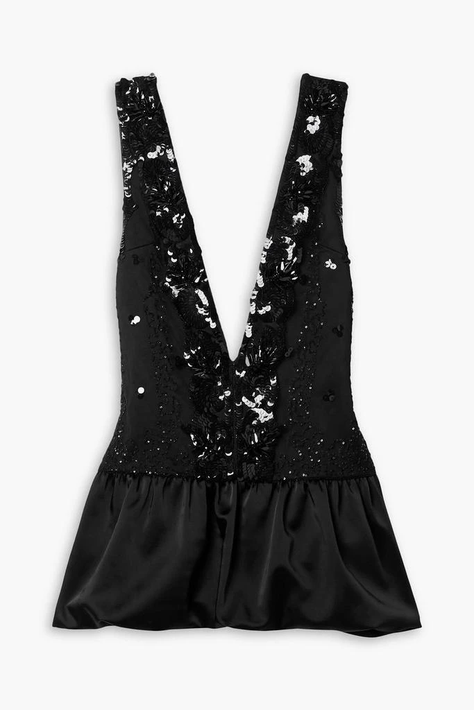 16ARLINGTON Salina sequin-embellished tulle and satin mini dress 1