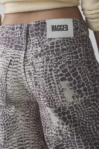 The Ragged Priest The Ragged Priest Bite Printed Wide-Leg Jean 5