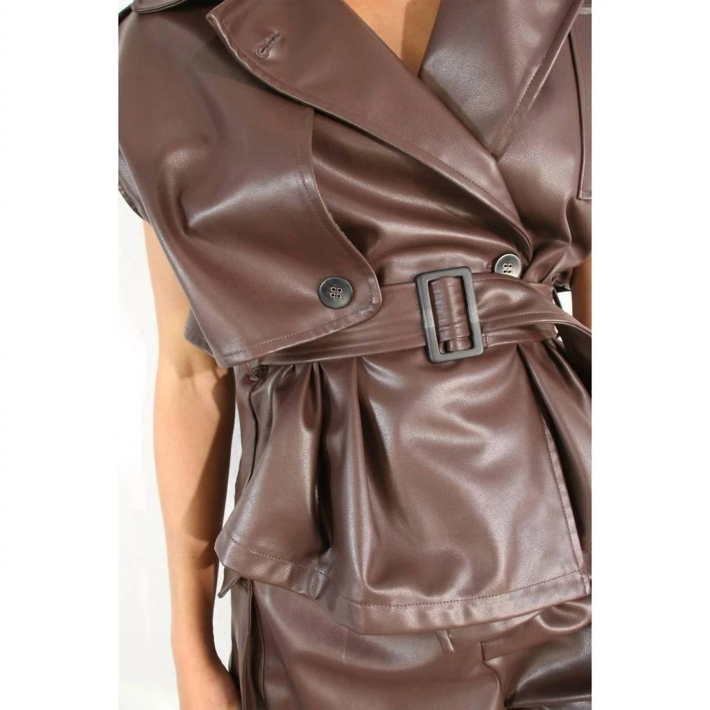 Mulla Mulla - Veronica Faux Leather Top 7