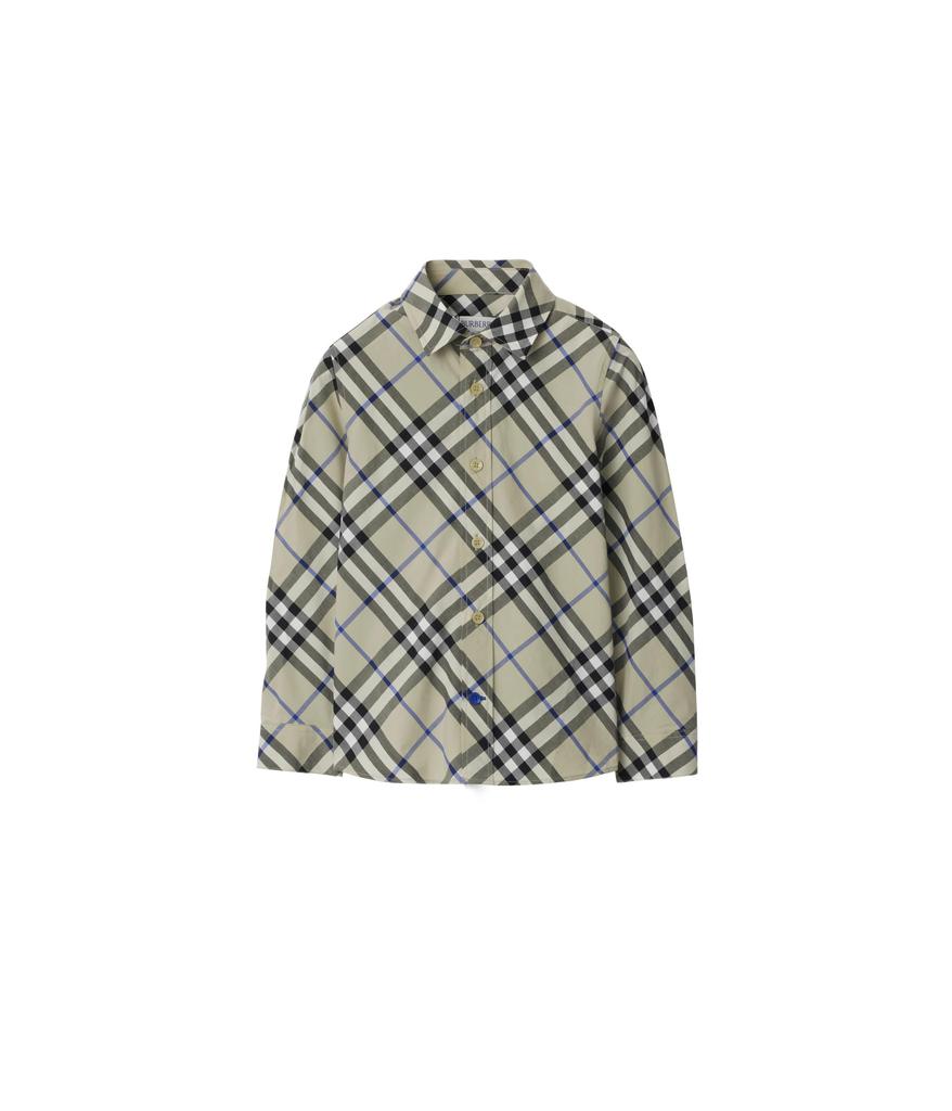 Burberry Kids Owen Check Long Sleeve Button Down Shirt (Little Kid/Big Kid)