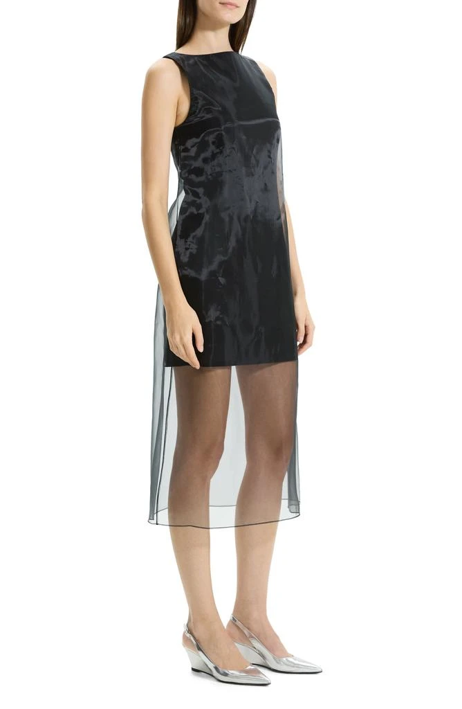 Theory Overlay Sleeveless Linen Blend Dress 3