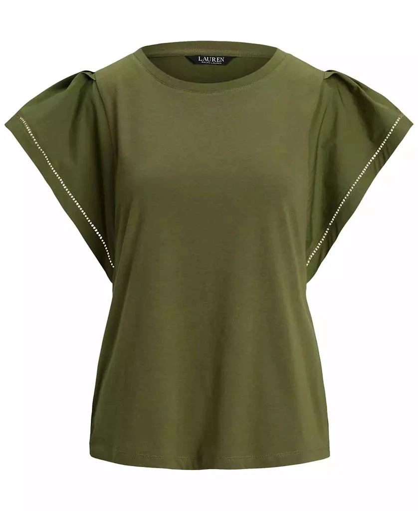 Ralph Lauren Women's Jersey Flutter-Sleeve Tee 5