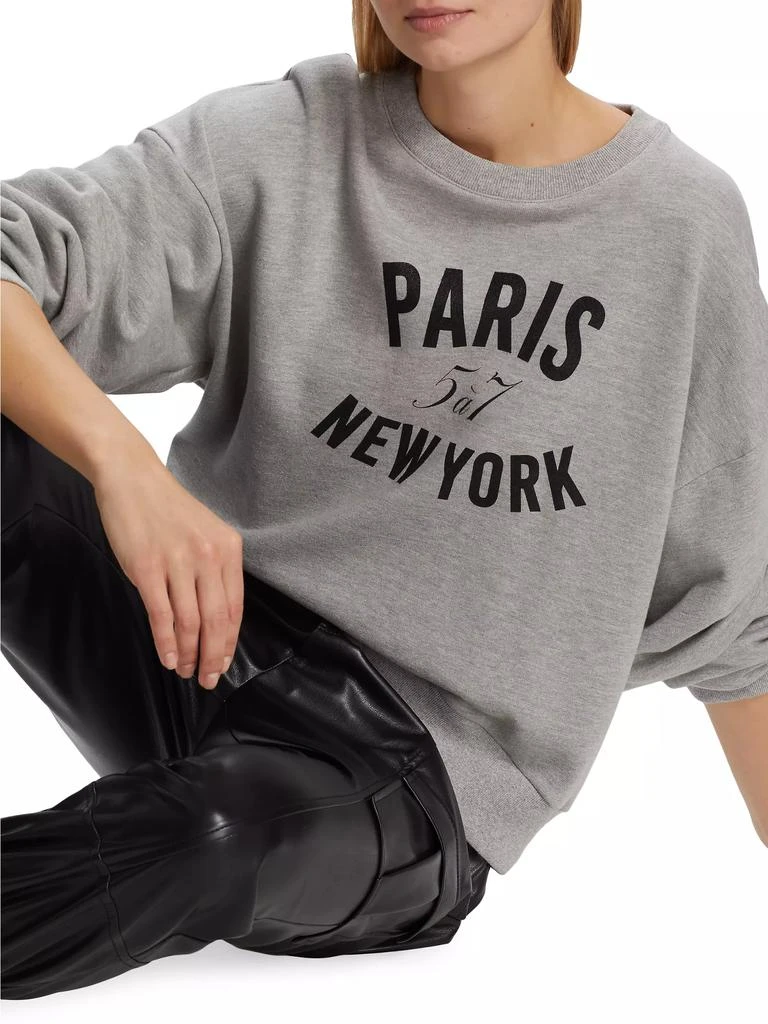 Cinq à Sept Brandy Graphic Cotton Sweatshirt 6