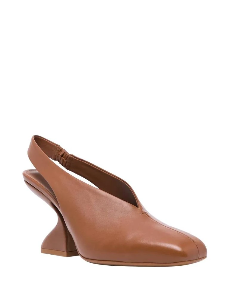 Salvatore Ferragamo Women
s Sloane Chunky-Heel Pumps In Beige/brown 2