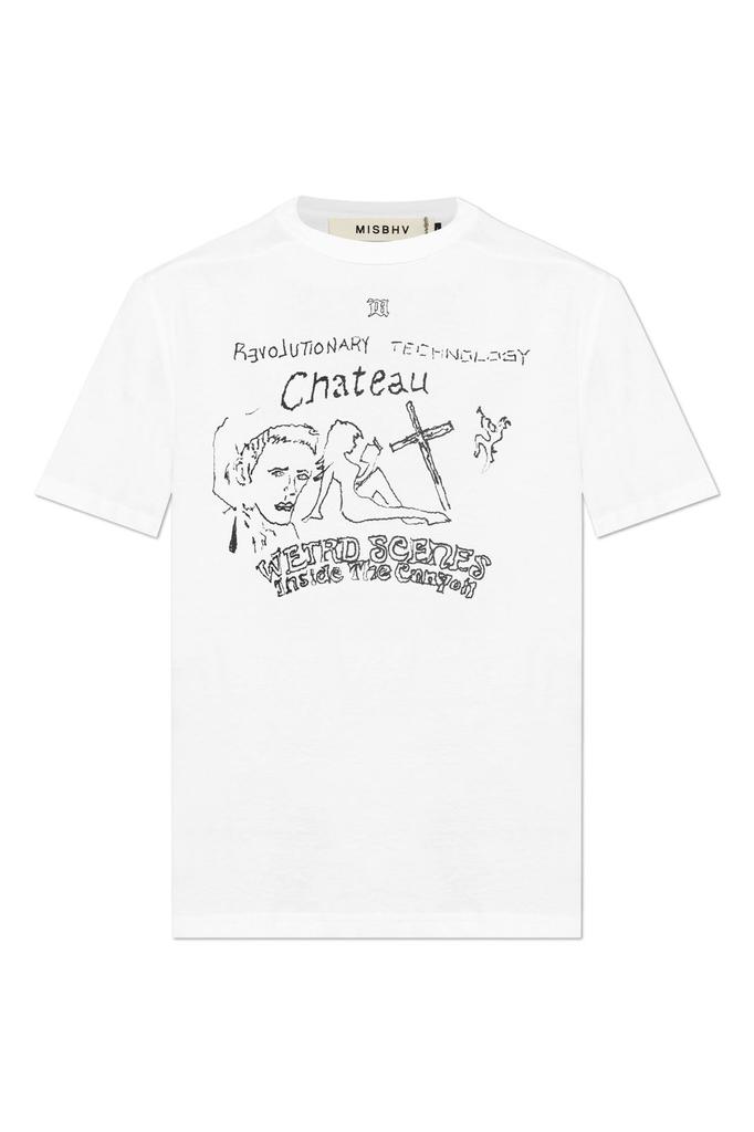 【関税込み】MISBHV ホワイト＆カーキ Varsity 70's 長袖Tシャツ White & Khaki Varsity 70's Longsleeve T-shirt by MISBHV on Sale