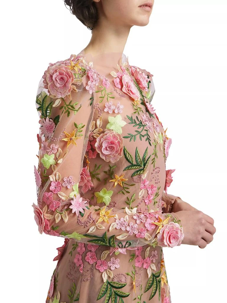 Elliatt Aella Floral Appliqué Minidress 6