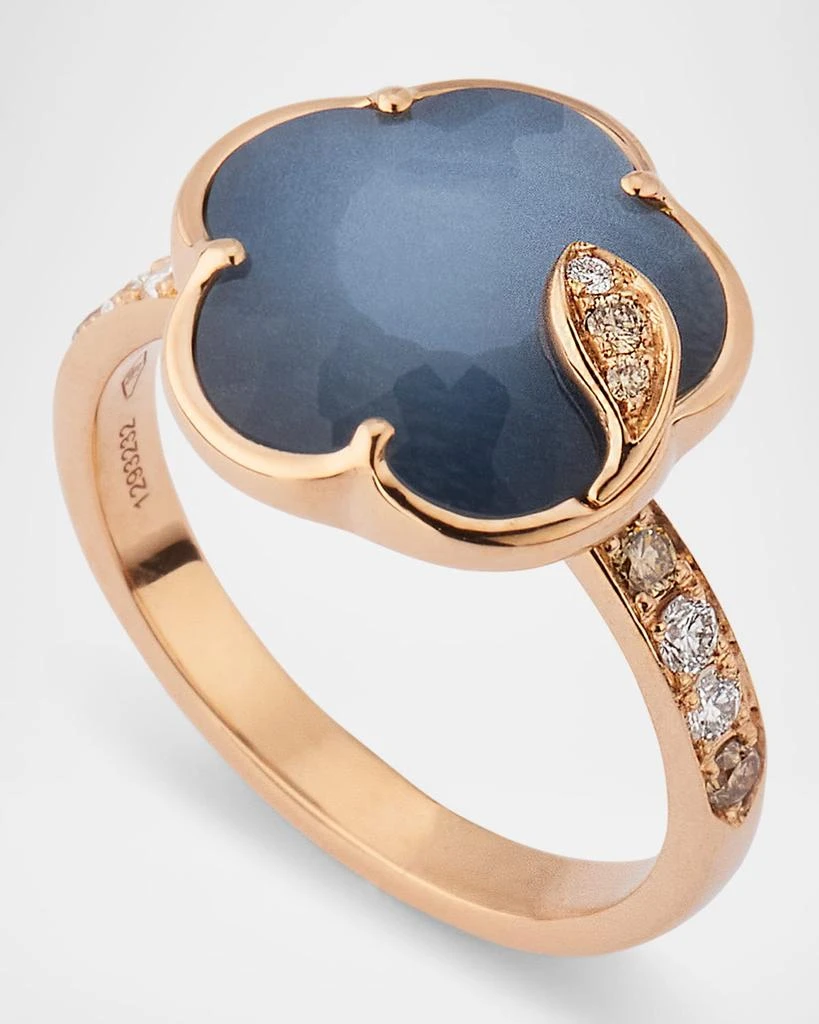 Pasquale Bruni Ton Joli 18K Rose Gold Diamond and Moonstone-Onyx Statement Ring 3