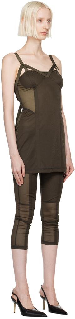 KNWLS Brown Grace Minidress