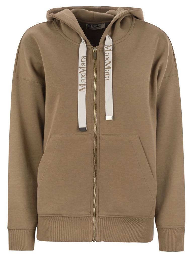 Max Mara 'S Max Mara Jour Zip-Up Drawstring Hoodie