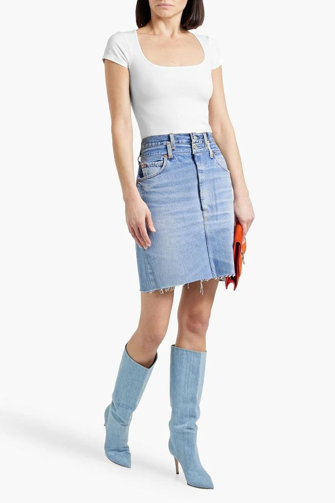 RE/DONE WITH LEVI'S Denim mini skirt 2