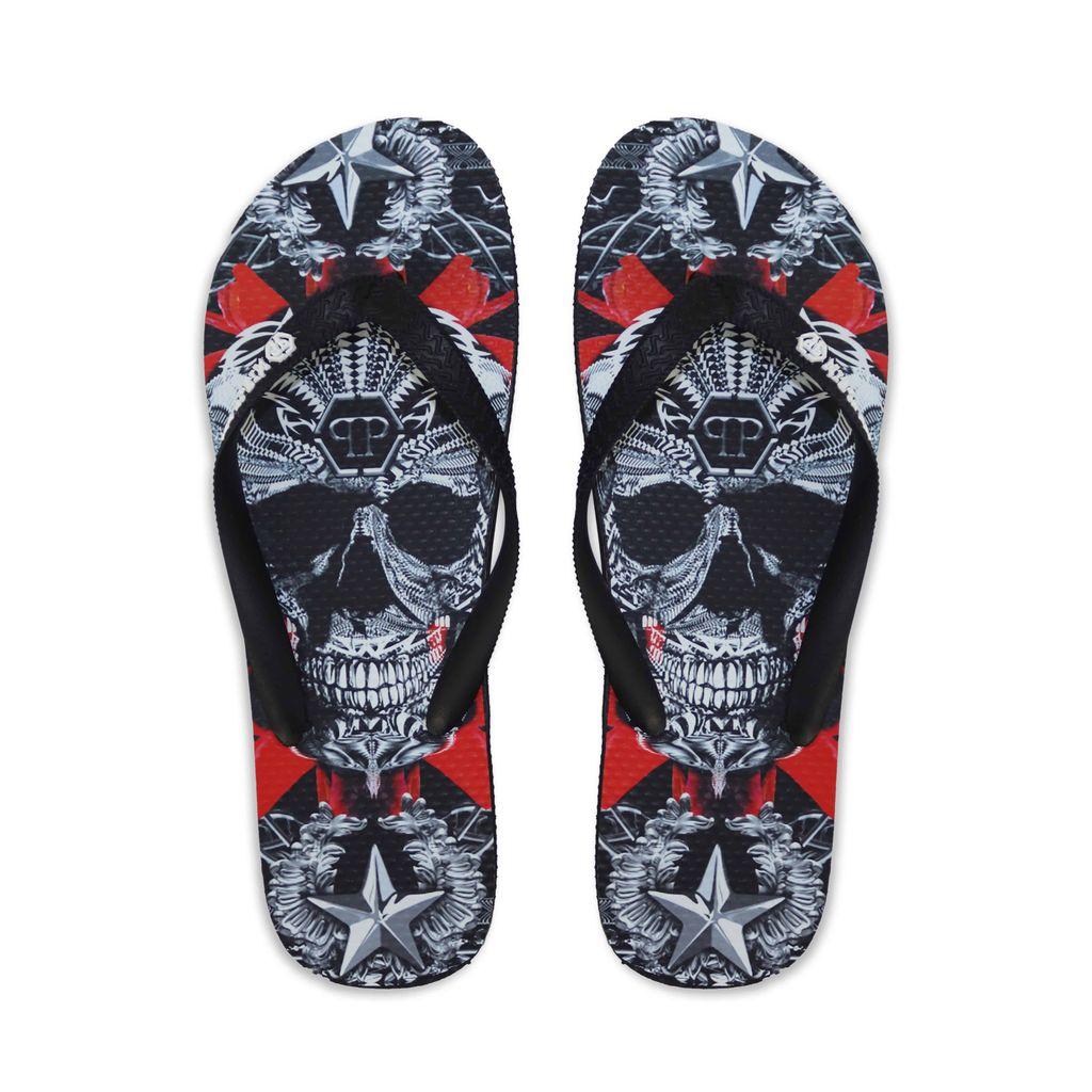 Philipp Plein Flip Flops Black Unisex