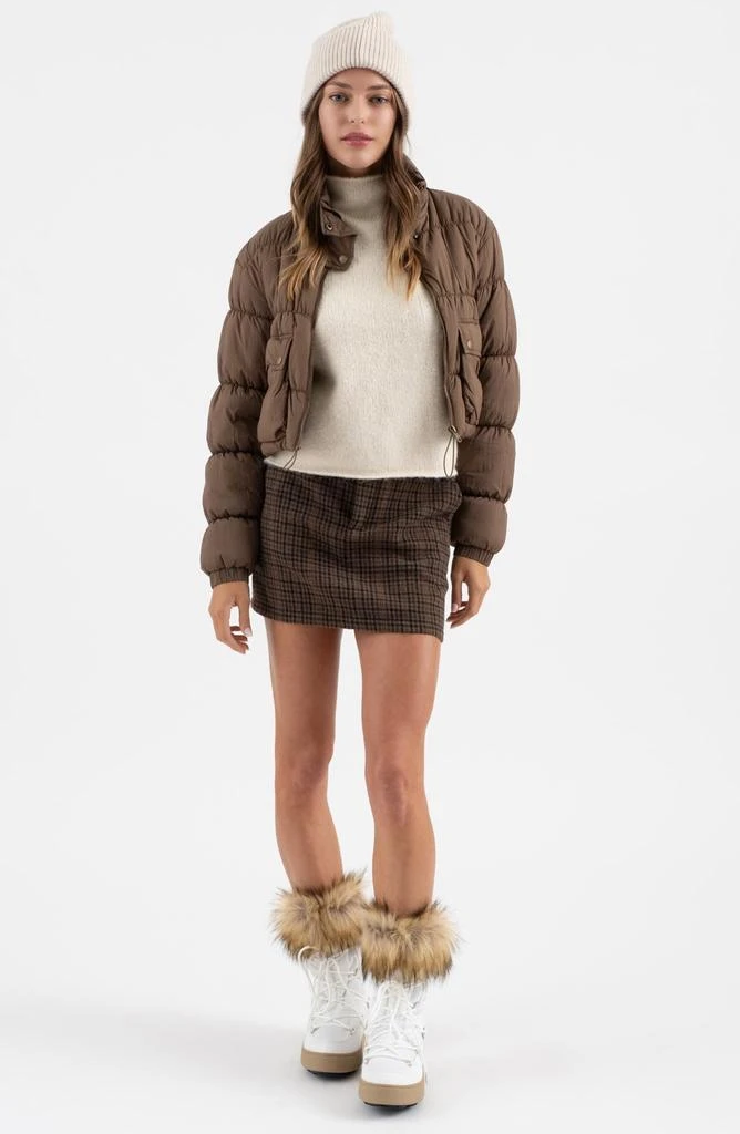 Blu Pepper Crop Puffer Jacket 4