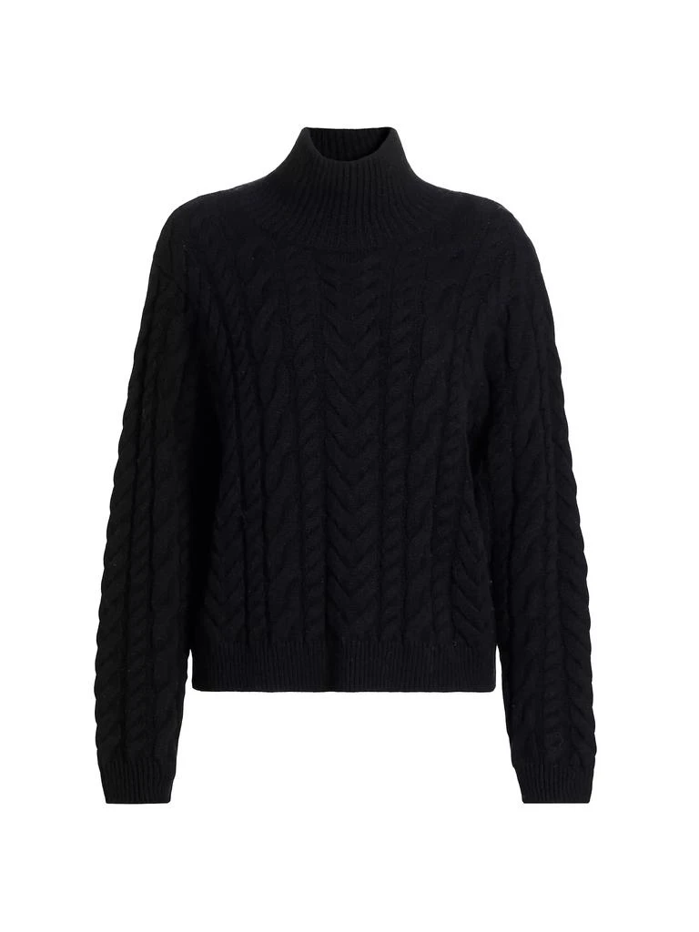 FRAME Cable-Knit Turtleneck Sweater 1