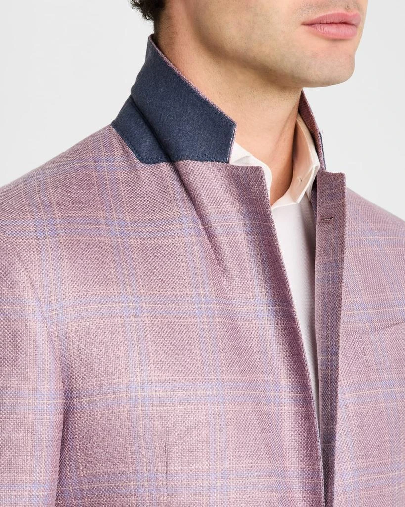 Emporio Armani Men's Textured Plaid Sport Coat 6