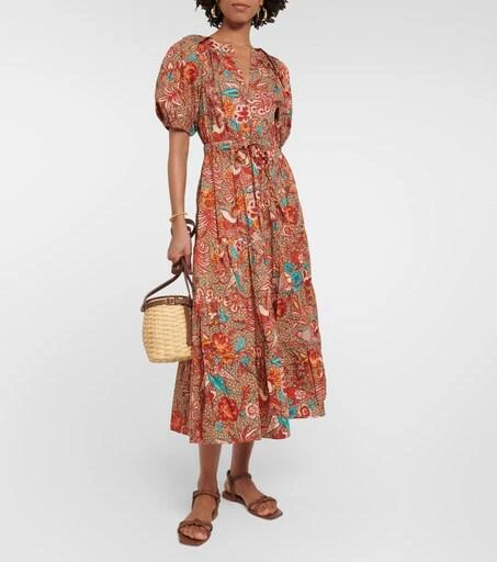 strapless boho maxi dress Orange Print Strapless Maxi Dress – Boho Maxi