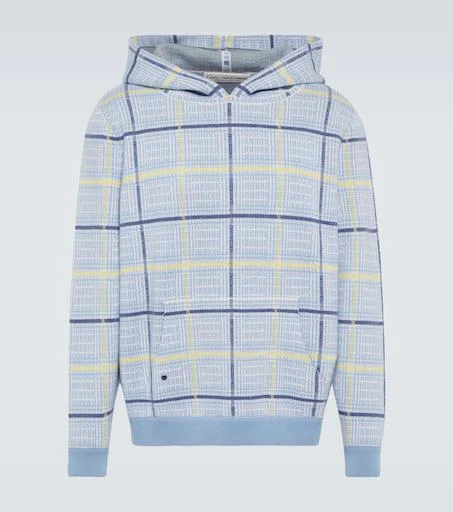God's True Cashmere Rain tartan cashmere hoodie 1