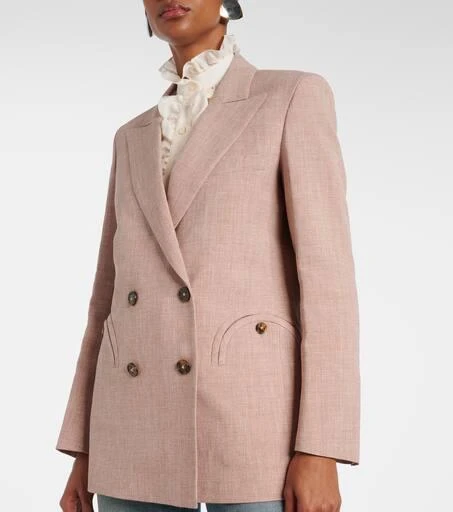 BLAZÉ MILANO Spray linen and wool blazer 6