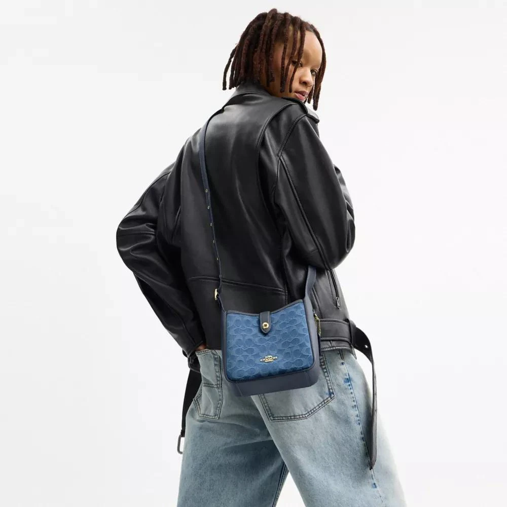 Coach Hadley Mini Crossbody Bag In Signature Denim 2