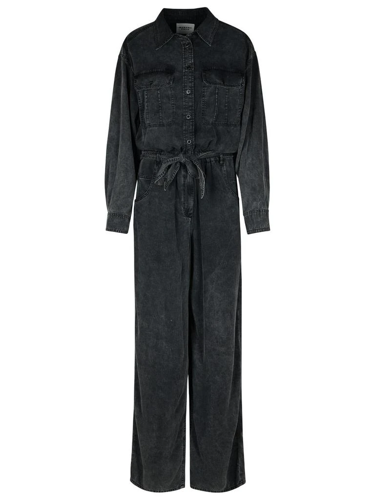 Isabel Marant Étoile Isabel Marant Étoile Opaige Long-Sleeved Denim Jumpsuit 1