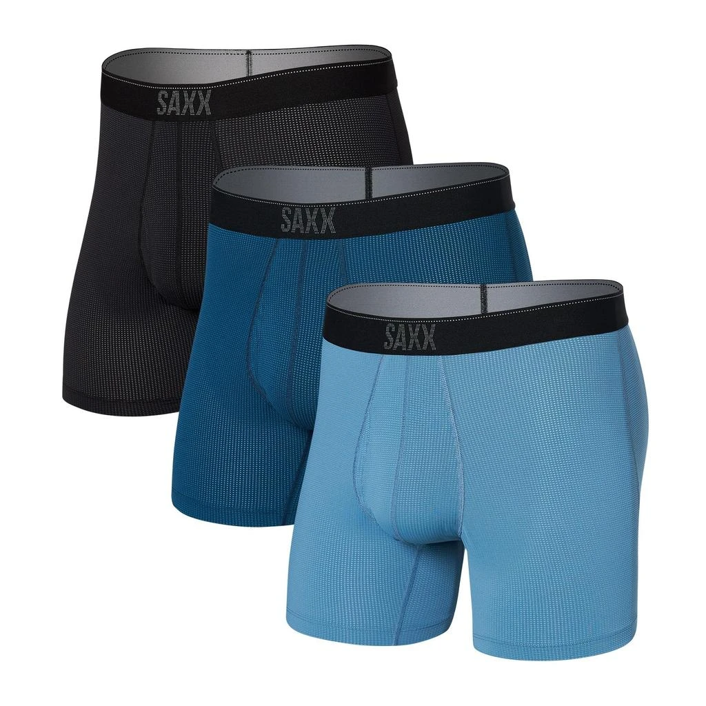 SAXX Quest Quick Dry Mesh Boxer Brief Fly 3-Pack 1