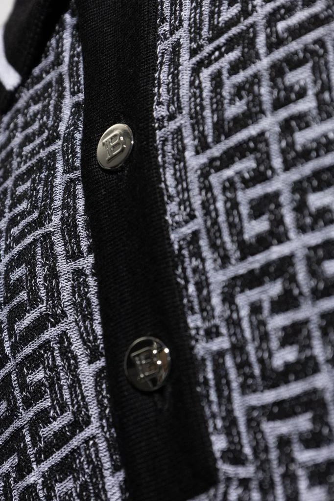 Balmain Balmain Labyrinth Straight Hem Polo Shirt 2