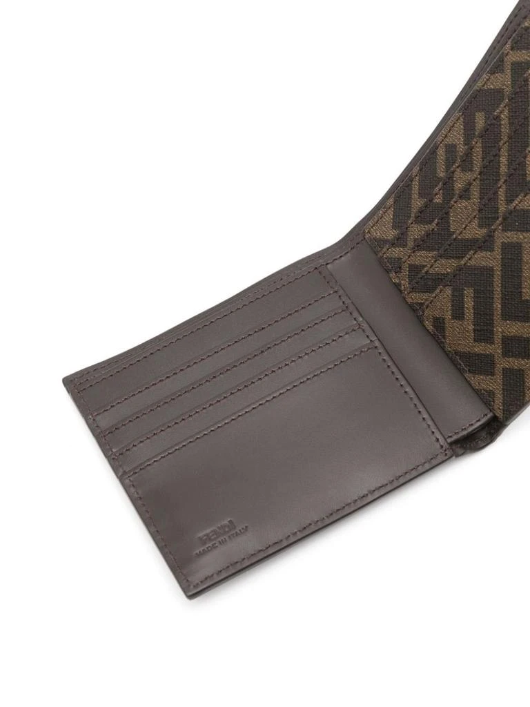 Fendi FF LOGO PLAQUE LEATHER WALLET 3