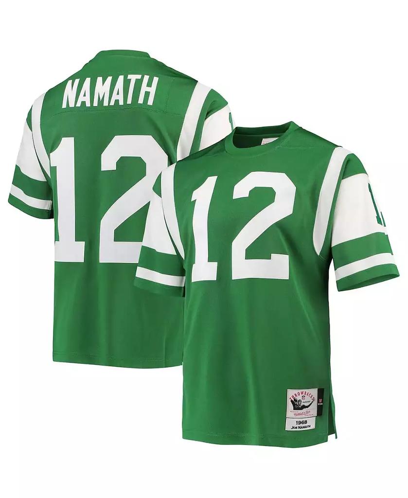 Mitchell and Ness Men's Joe Namath Green New York Jets Authentic Retired Player Jersey