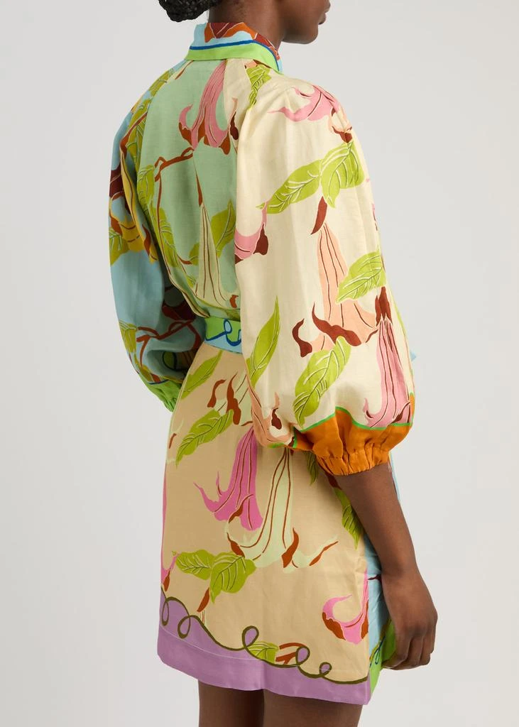 ALEMAIS Rafaela printed mini shirt dress 3