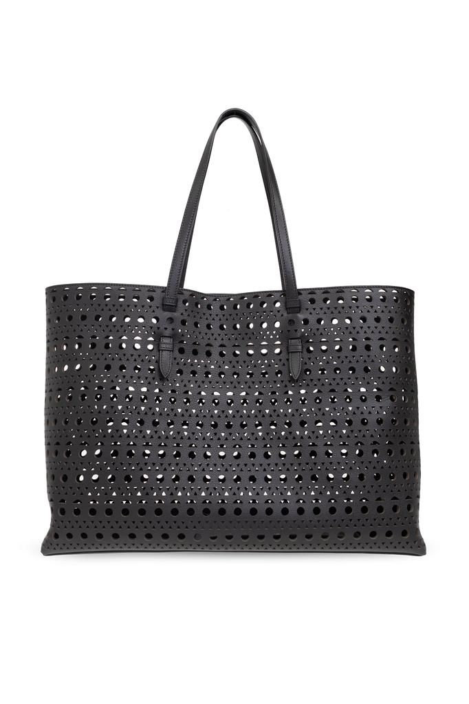 【ALAIA】\"Neo Mina 20\" bag ALAIA Neo Mina 20 Perforated Leather Top-Handle Bag | Neiman