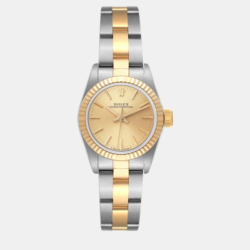 Rolex Rolex Oyster Perpetual Steel Yellow Gold Ladies Watch 24 mm