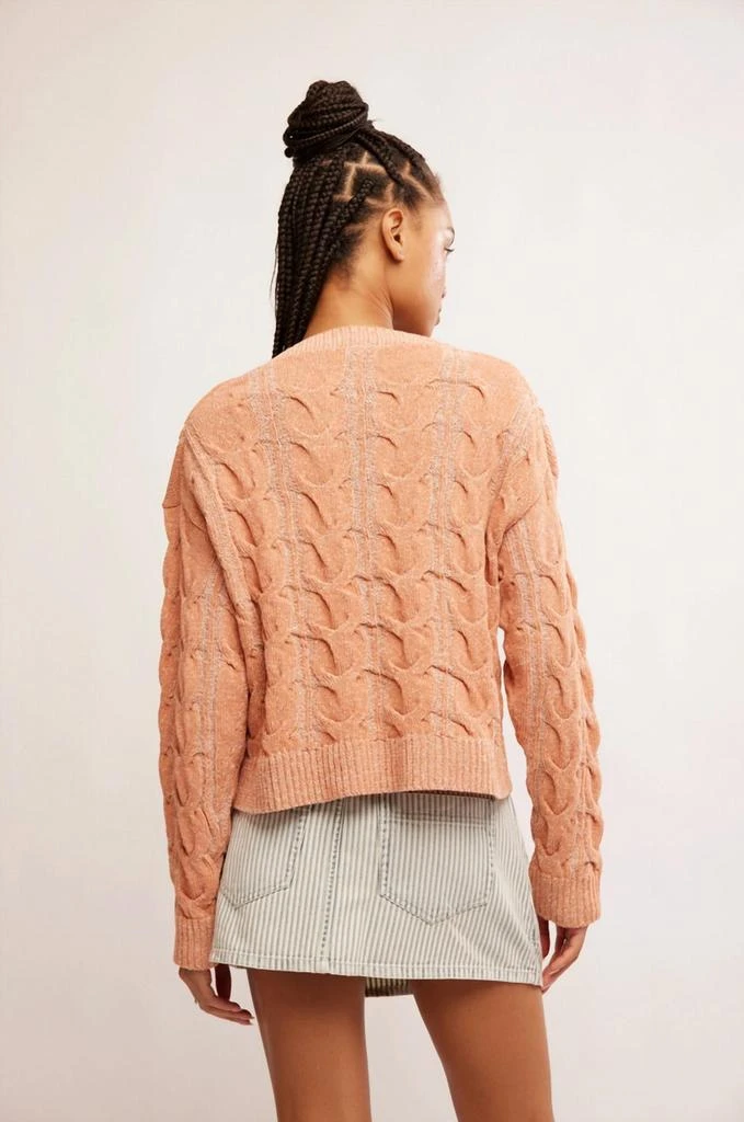 Free People Free People - Washed Cable V-neck Sweater 2