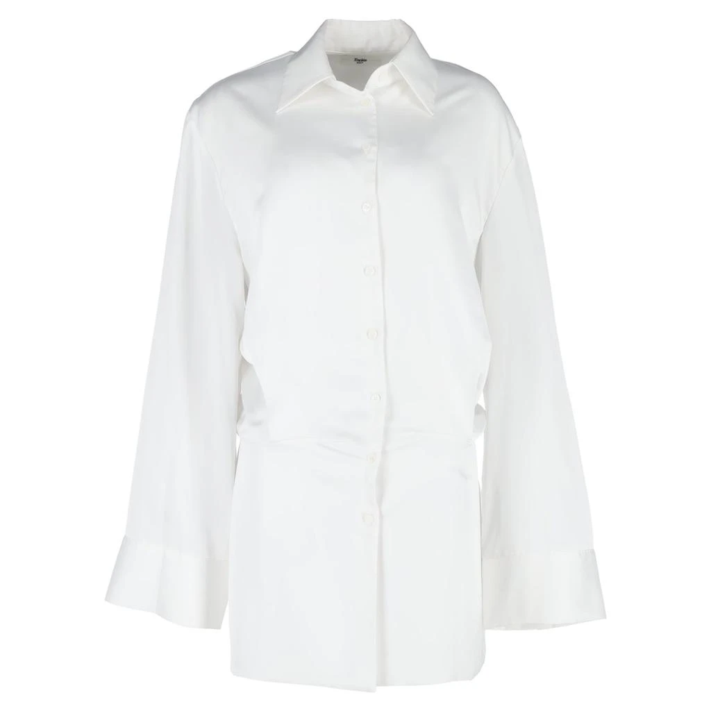 The Frankie Shop Oversized Shirt in White Cotton 1