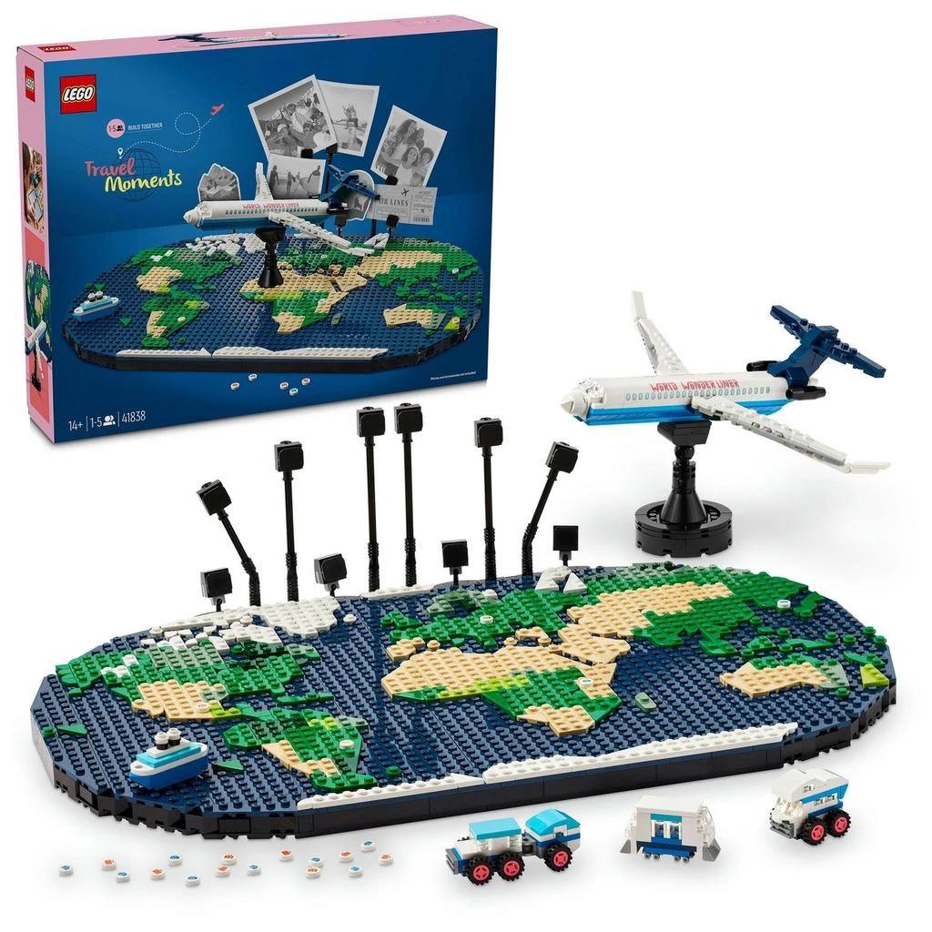 undefined LEGO Family Travel Moments World Map Building Toy Set 1838 1