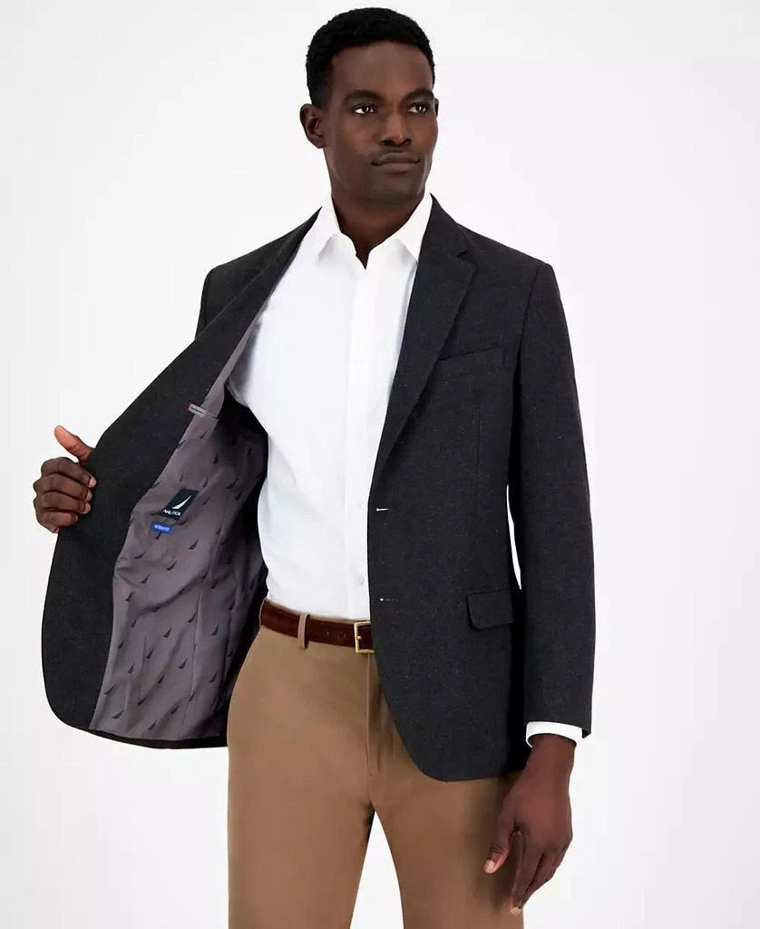 Nautica Men's Modern-Fit Solid Tweed Sport Coat 4