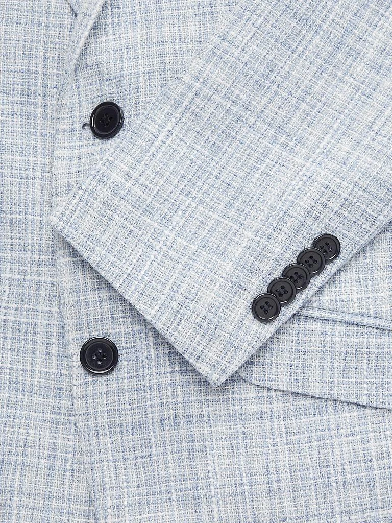 Elie Balleh Textured Single Breasted Slim-Fit Blazer 4