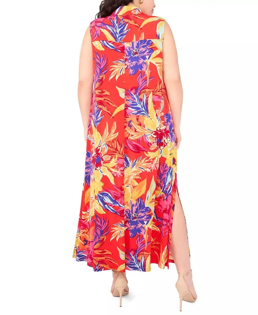 MSK Plus Size Printed Jersey Sleeveless Maxi Dress 3