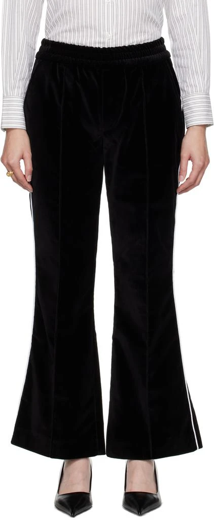 Ernest W. Baker Black Flared Lounge Pants