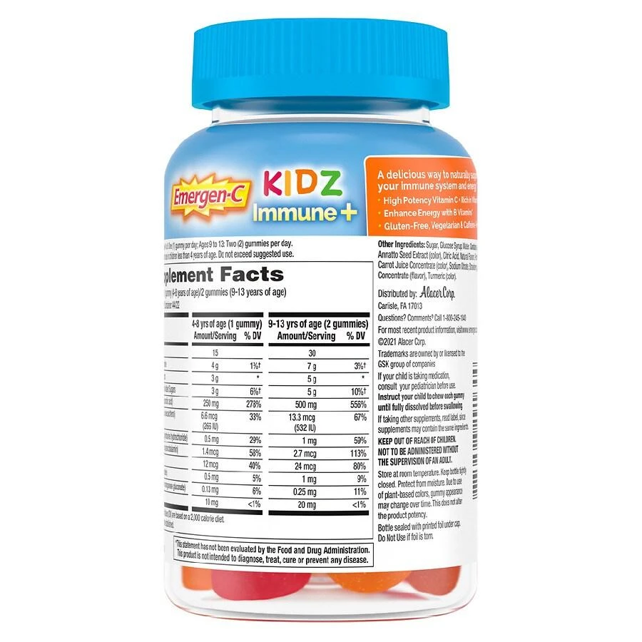 Emergen-C Immune+ Vitamin Gummies Fruit 10