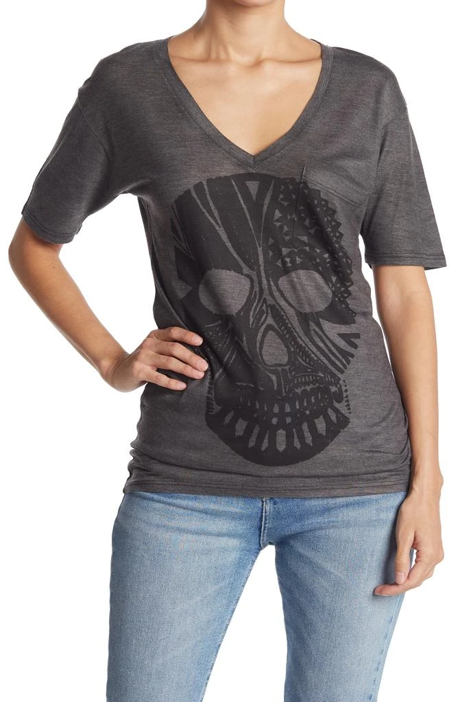 GO COUTURE Deep V-Neck Boyfriend Tee 1