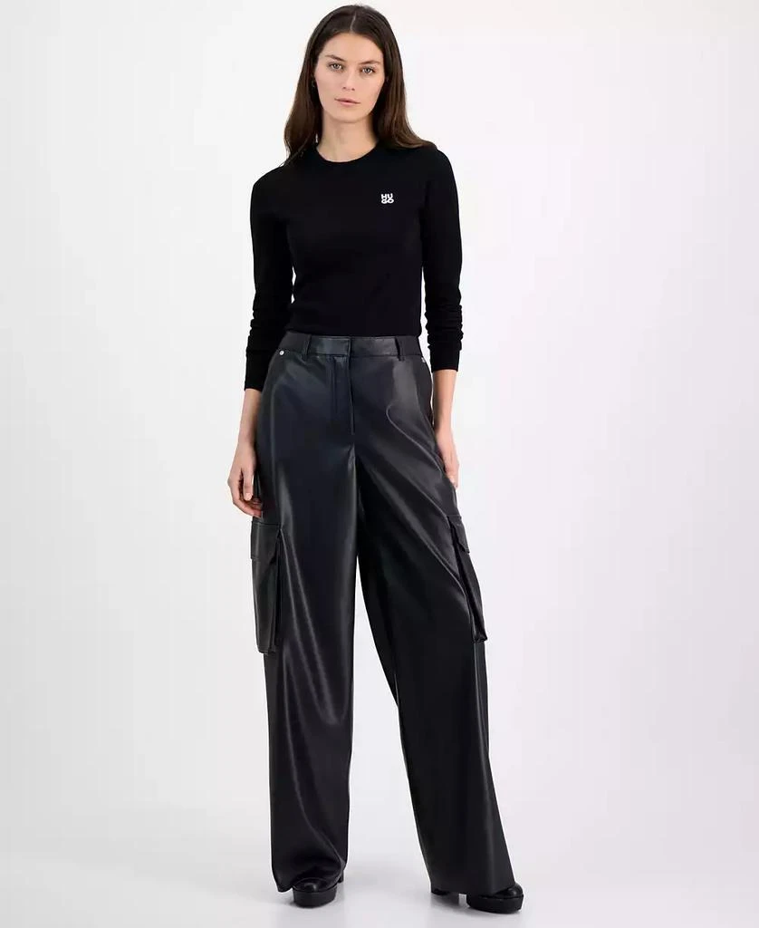 Pantalon Femme Hugo Boss - Taille S - Gris - Laine - Occasion Très Bon État