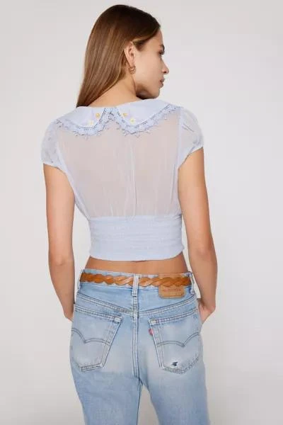 Kimchi Blue Kimchi Blue Frenchie Semi-Sheer Blouse 5
